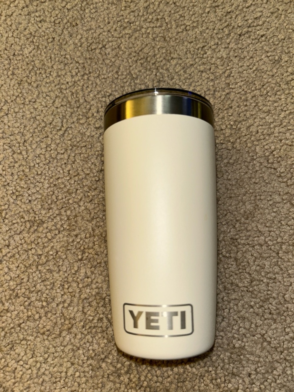 Yeti Tan Stainless Steel Tumbler with Logo